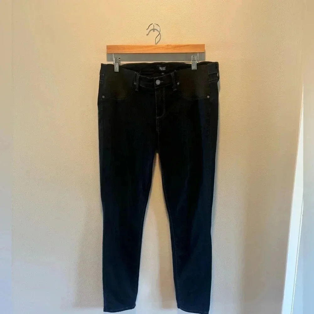 PAIGE Skyline Midrise Skinny Maternity Jeans - Picture 4 of 12